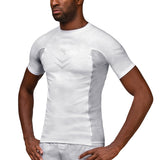 Hayabusa Arrow Ranked Kurzarm Rashguard - Weiß