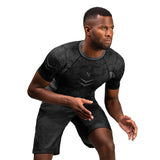 Hayabusa Arrow Ranked Kurzarm Rashguard - Schwarz