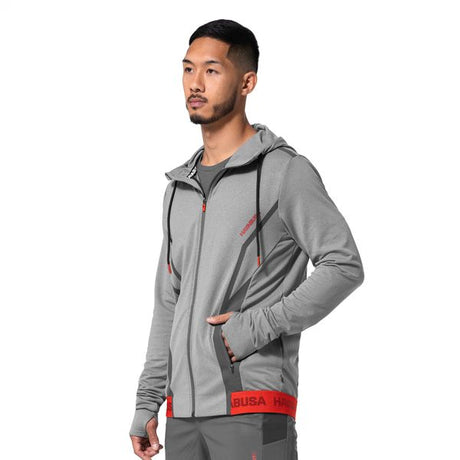 Hayabusa Athletic Zip-Up Performance Hoodie - Herren - Dunkelgrau