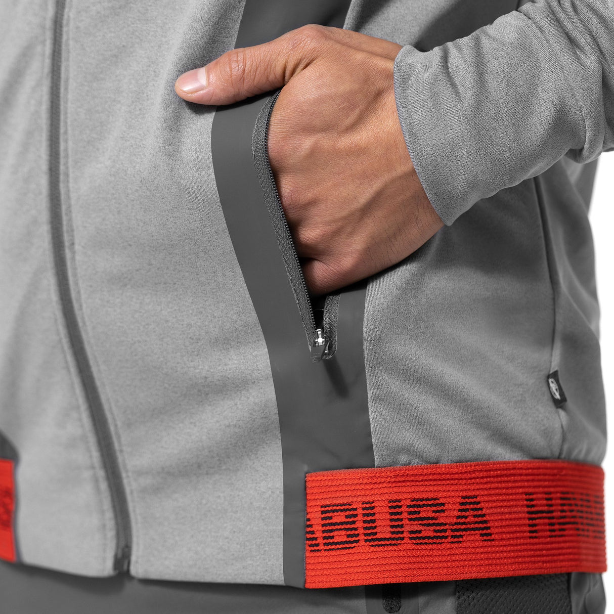 Hayabusa Athletic Zip-Up Performance Hoodie - Herren - Dunkelgrau