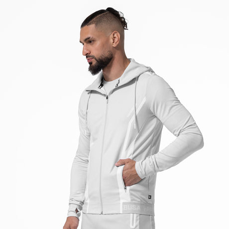 Hayabusa Athletic Zip-Up Performance Hoodie - Herren - Hellgrau