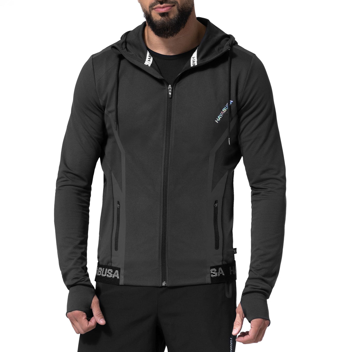 Hayabusa Athletic Zip-Up Performance Hoodie - Herren - Schwarz