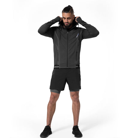 Hayabusa Athletic Zip-Up Performance Hoodie - Herren - Schwarz