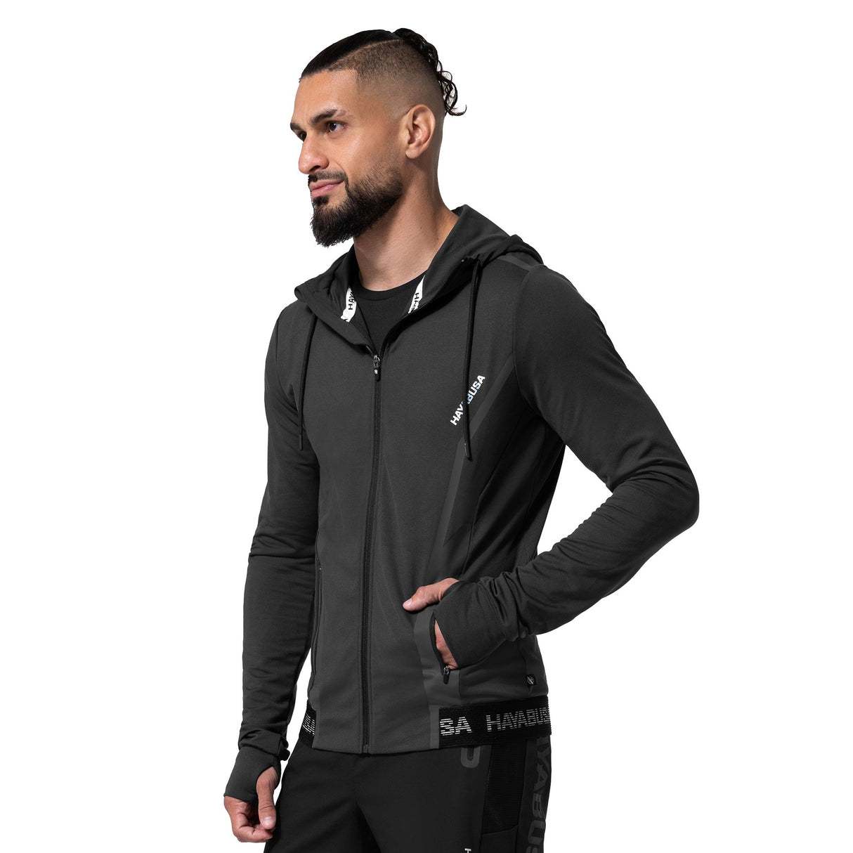 Hayabusa Athletic Zip-Up Performance Hoodie - Herren - Schwarz