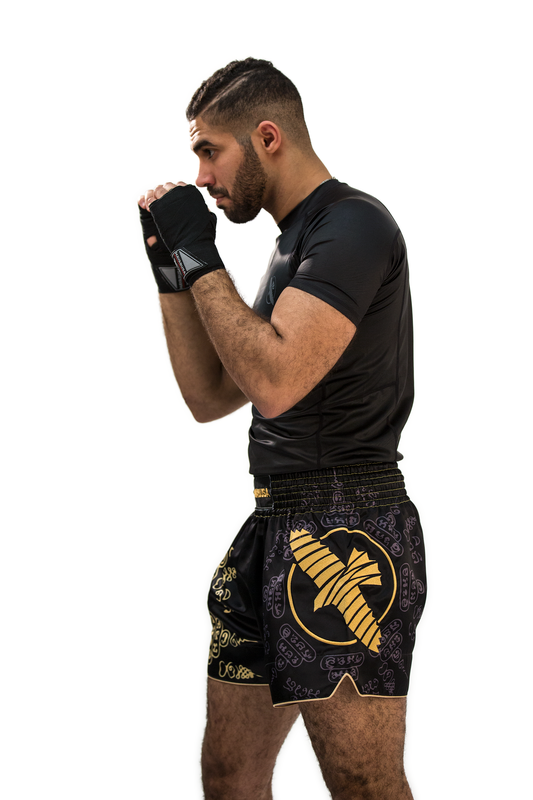 Hayabusa Falcon Muay Thai Shorts - Schwarz