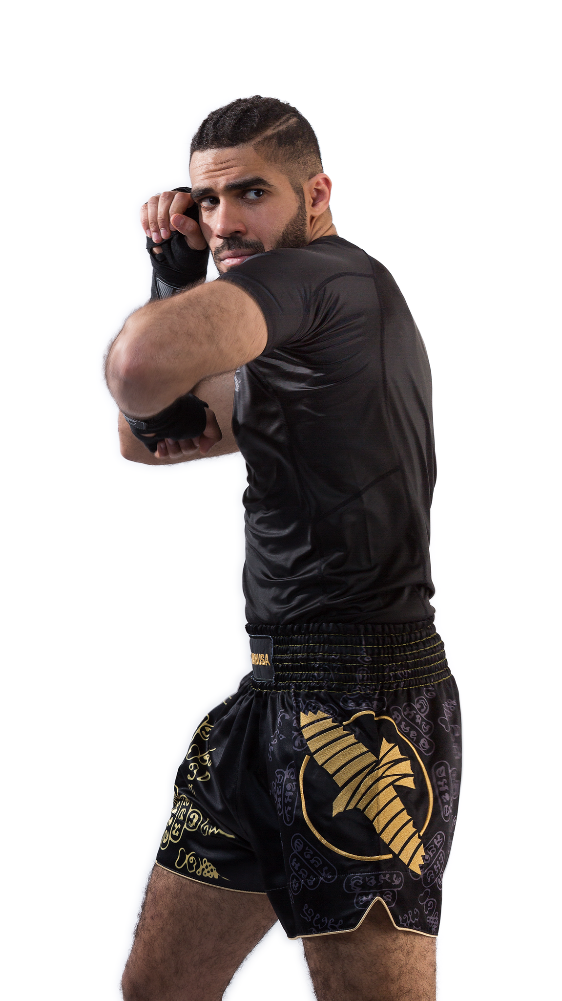 Hayabusa Falcon Muay Thai Shorts - Schwarz