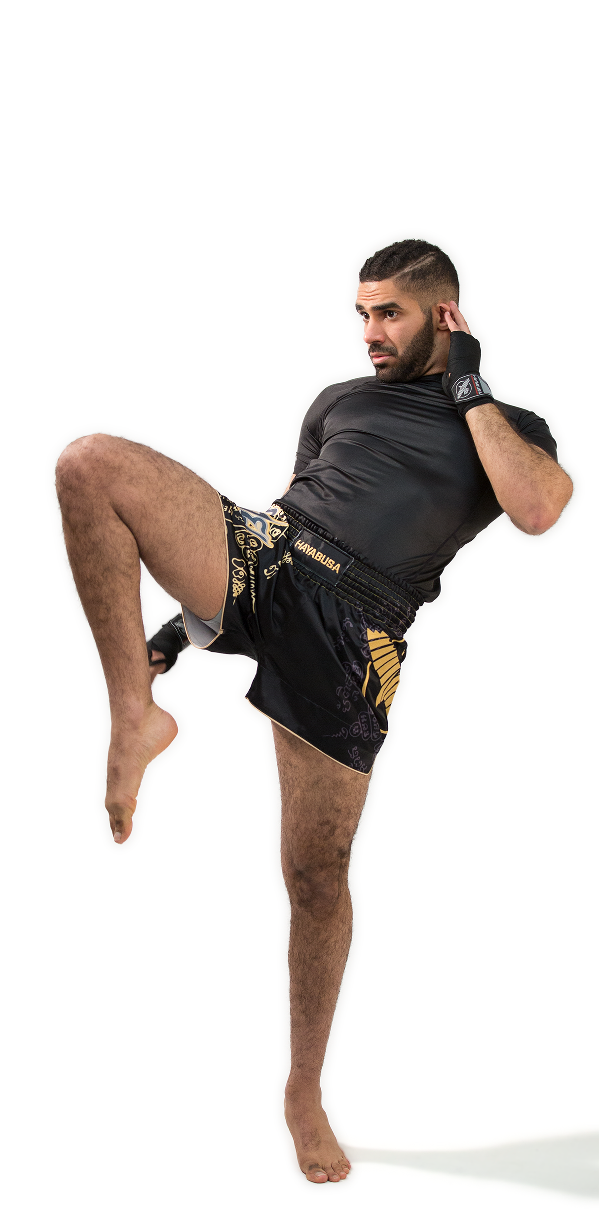 Hayabusa Falcon Muay Thai Shorts - Schwarz
