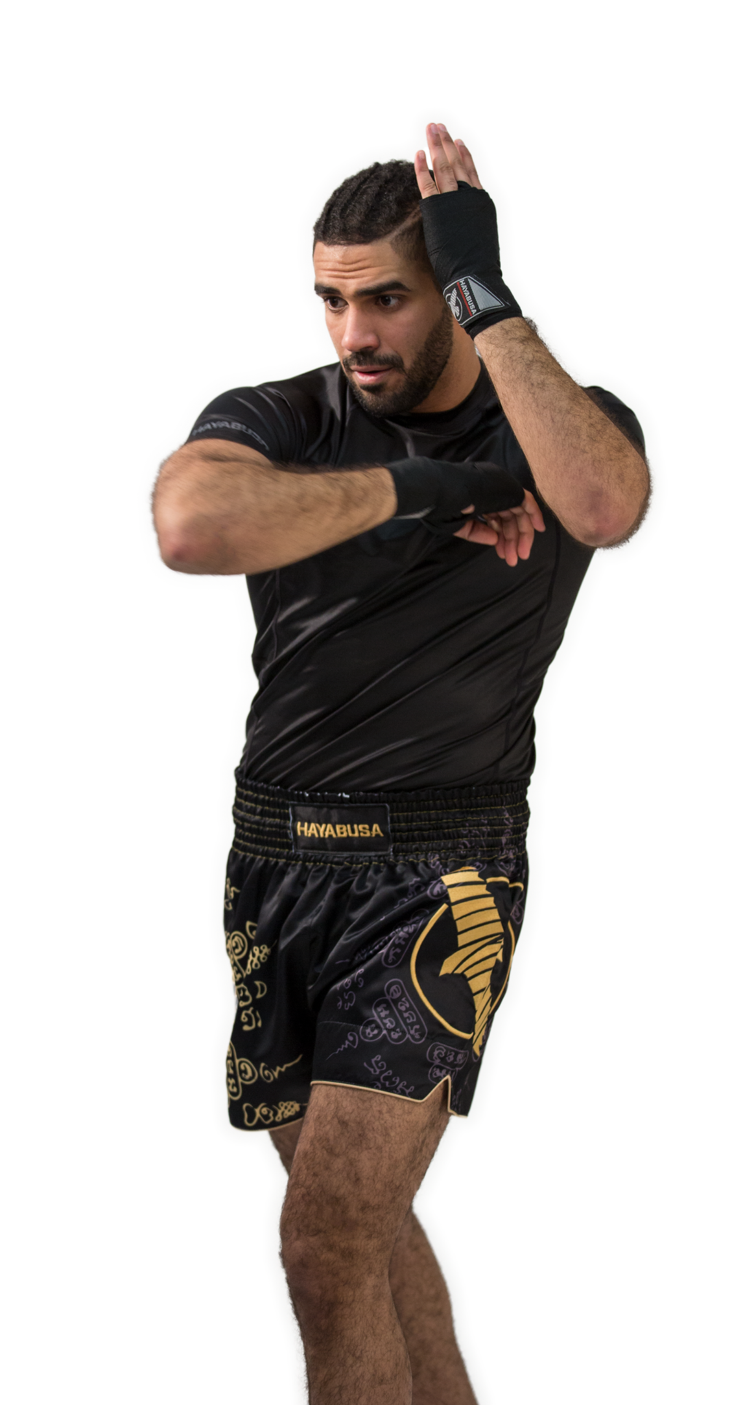 Hayabusa Falcon Muay Thai Shorts - Schwarz
