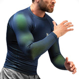 Hayabusa Fusion Langarm Rashguard - Blau/Grün