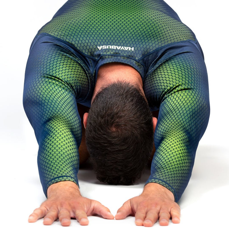 Hayabusa Fusion Langarm Rashguard - Blau/Grün