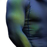 Hayabusa Fusion Langarm Rashguard - Blau/Grün