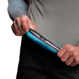Hayabusa Fusion Langarm Rashguard - Grau / Aquablau