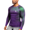 Hayabusa Fusion Langarm Rashguard - Lila / Grün