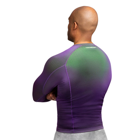 Hayabusa Fusion Langarm Rashguard - Lila / Grün