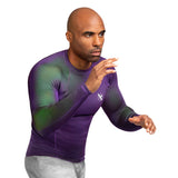 Hayabusa Fusion Langarm Rashguard - Lila / Grün