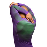 Hayabusa Fusion Langarm Rashguard - Lila / Grün