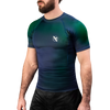 Hayabusa Fusion Kurzarm Rashguard - Blau / Grün