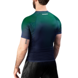 Hayabusa Fusion Kurzarm Rashguard - Blau / Grün