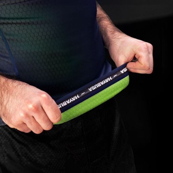 Hayabusa Fusion Kurzarm Rashguard - Blau / Grün