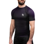 Hayabusa Fusion Kurzarm Rashguard - Schwarz / Lila