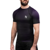 Hayabusa Fusion Kurzarm Rashguard - Schwarz / Lila