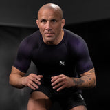Hayabusa Fusion Kurzarm Rashguard - Schwarz / Lila