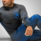 Hayabusa Geo Jiu Jitsu Spats - Schwarz / Blau