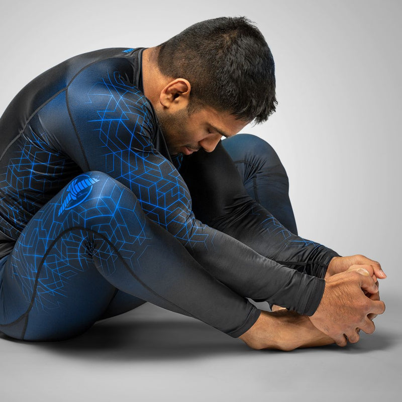 Hayabusa Geo Jiu Jitsu Spats - Schwarz / Blau