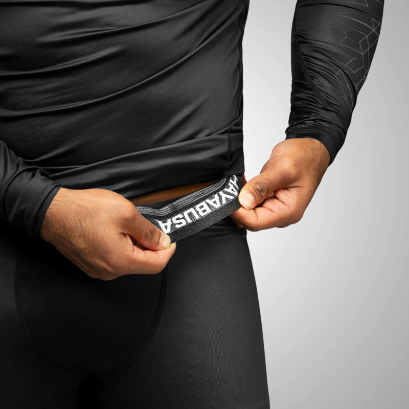 Hayabusa Geo Jiu Jitsu Spats - Schwarz / Grau