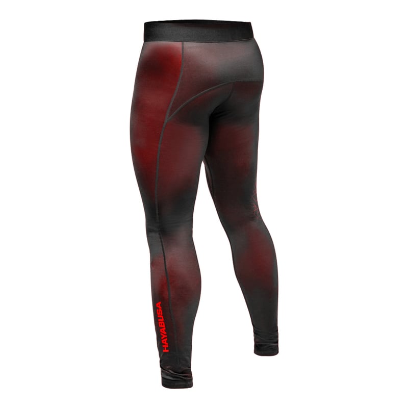 Hayabusa Geo Jiu Jitsu Spats - Schwarz / Rot