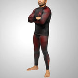 Hayabusa Geo Jiu Jitsu Spats - Schwarz / Rot