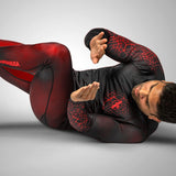 Hayabusa Geo Jiu Jitsu Spats - Schwarz / Rot