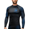 Hayabusa Geo Langarm Rashguard - Schwarz / Blau