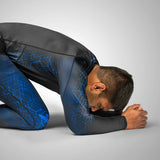 Hayabusa Geo Langarm Rashguard - Schwarz / Blau