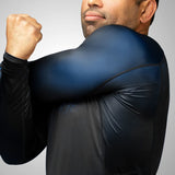 Hayabusa Geo Langarm Rashguard - Schwarz / Blau