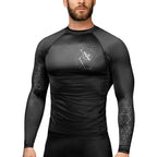 Hayabusa Geo Langarm Rashguard - Schwarz / Grau