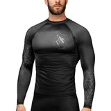 Hayabusa Geo Langarm Rashguard - Schwarz / Grau
