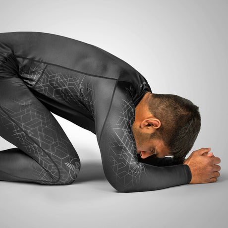 Hayabusa Geo Langarm Rashguard - Schwarz / Grau