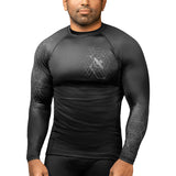 Hayabusa Geo Langarm Rashguard - Schwarz / Grau