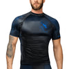 Hayabusa Geo Kurzarm Rashguard - Schwarz / Blau
