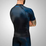 Hayabusa Geo Kurzarm Rashguard - Schwarz / Blau