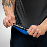 Hayabusa Geo Kurzarm Rashguard - Schwarz / Blau