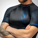 Hayabusa Geo Kurzarm Rashguard - Schwarz / Blau