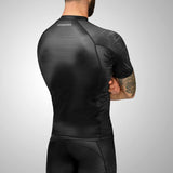Hayabusa Geo Kurzarm Rashguard - Schwarz / Grau