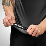 Hayabusa Geo Kurzarm Rashguard - Schwarz / Grau