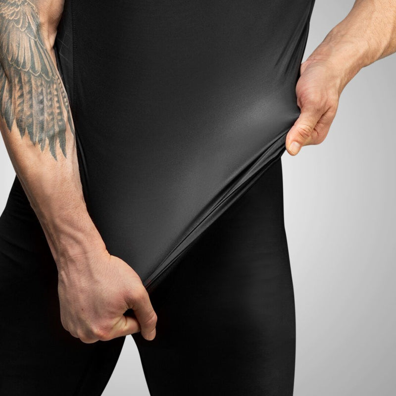 Hayabusa Geo Kurzarm Rashguard - Schwarz / Grau