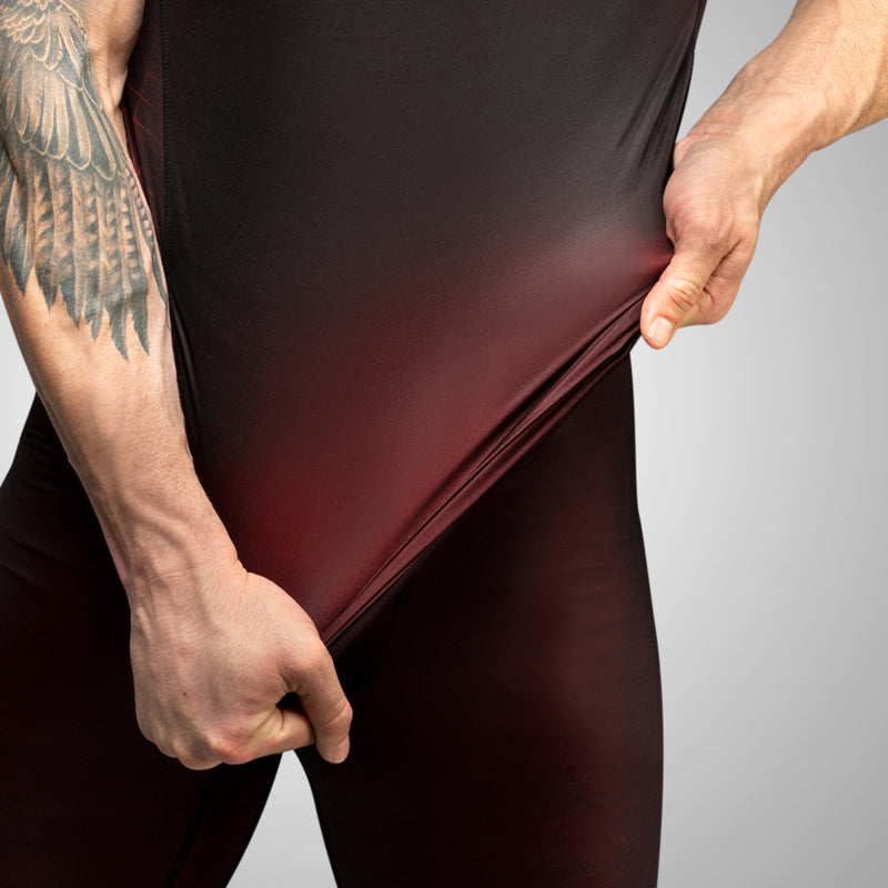 Hayabusa Geo Kurzarm Rashguard - Schwarz / Rot
