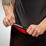 Hayabusa Geo Kurzarm Rashguard - Schwarz / Rot