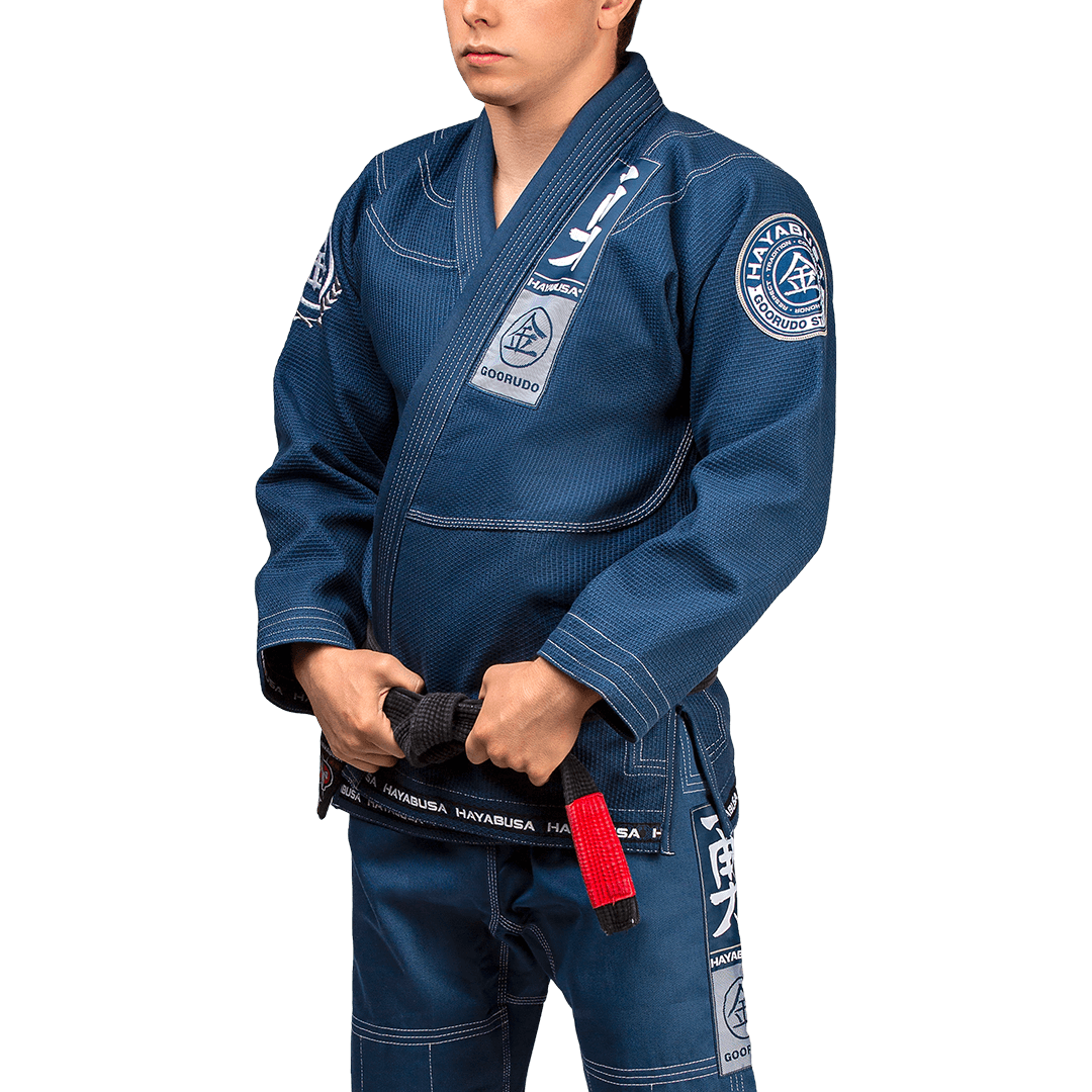 Hayabusa Goorudo 3 Gold Weave Jiu Jitsu Gi - Blau