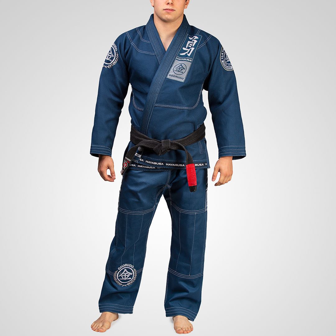 Hayabusa Goorudo 3 Gold Weave Jiu Jitsu Gi - Blau